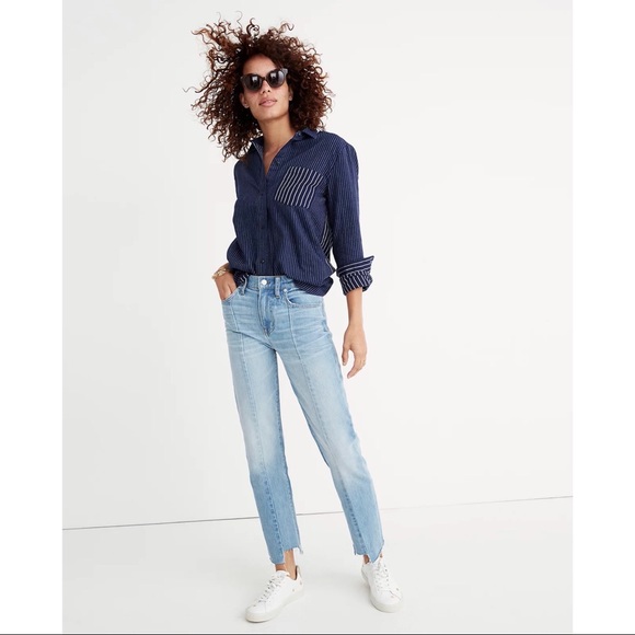Madewell Cruiser Straight Jeans: Reconstructed Edition - Picture 1 of 12